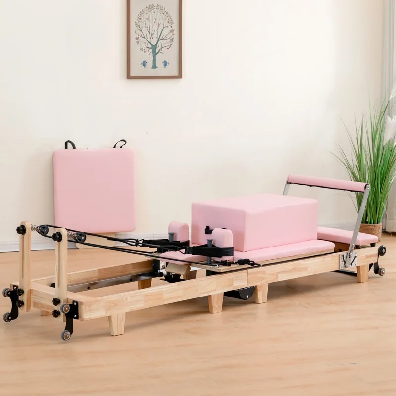 Yoga Fitness Pilates Reformer - Pilates Core Bed Movable Home Reformer