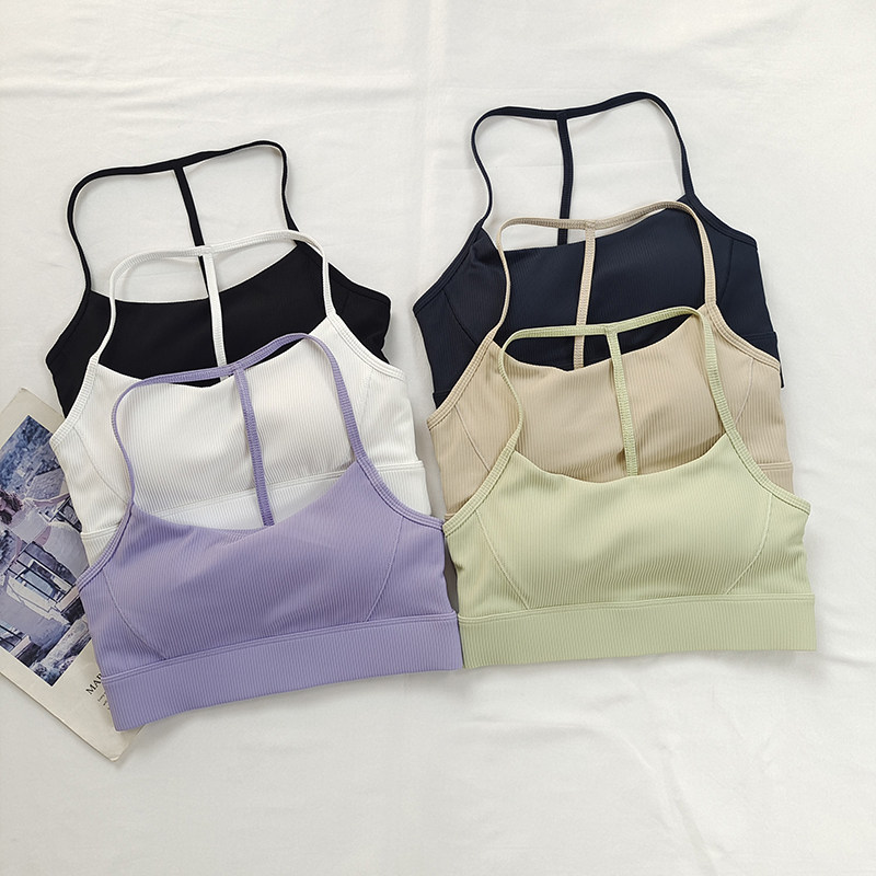 Yoga Fitness Tapis - High Support Halter Sports Bra with