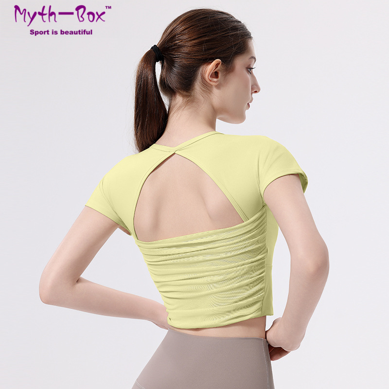 Yoga Fitness Qc - Women Slim Yoga Shirts With Pad
