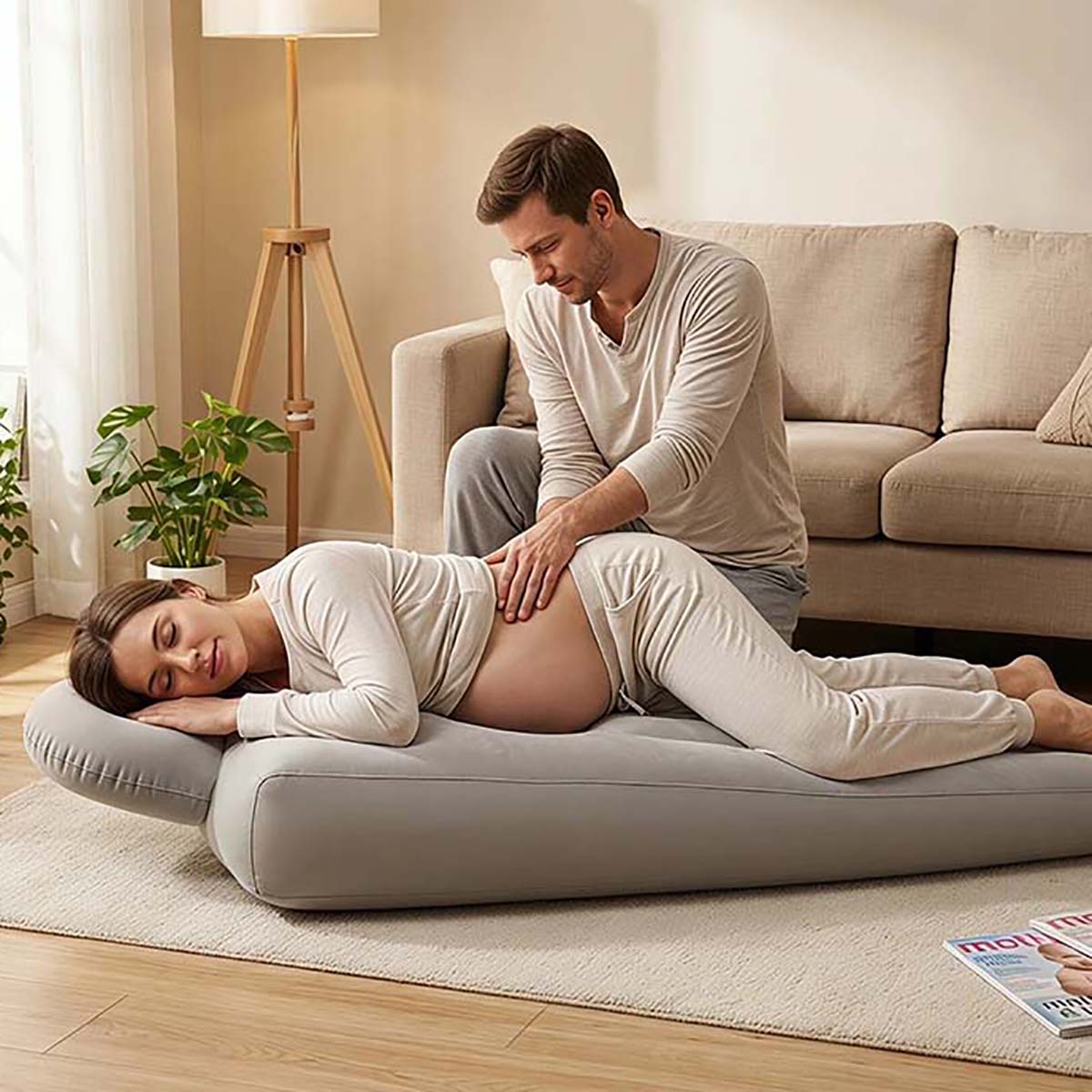 Yoga Fitness Tapis - Inflatable Pregnancy Pillow Yoga Mat For