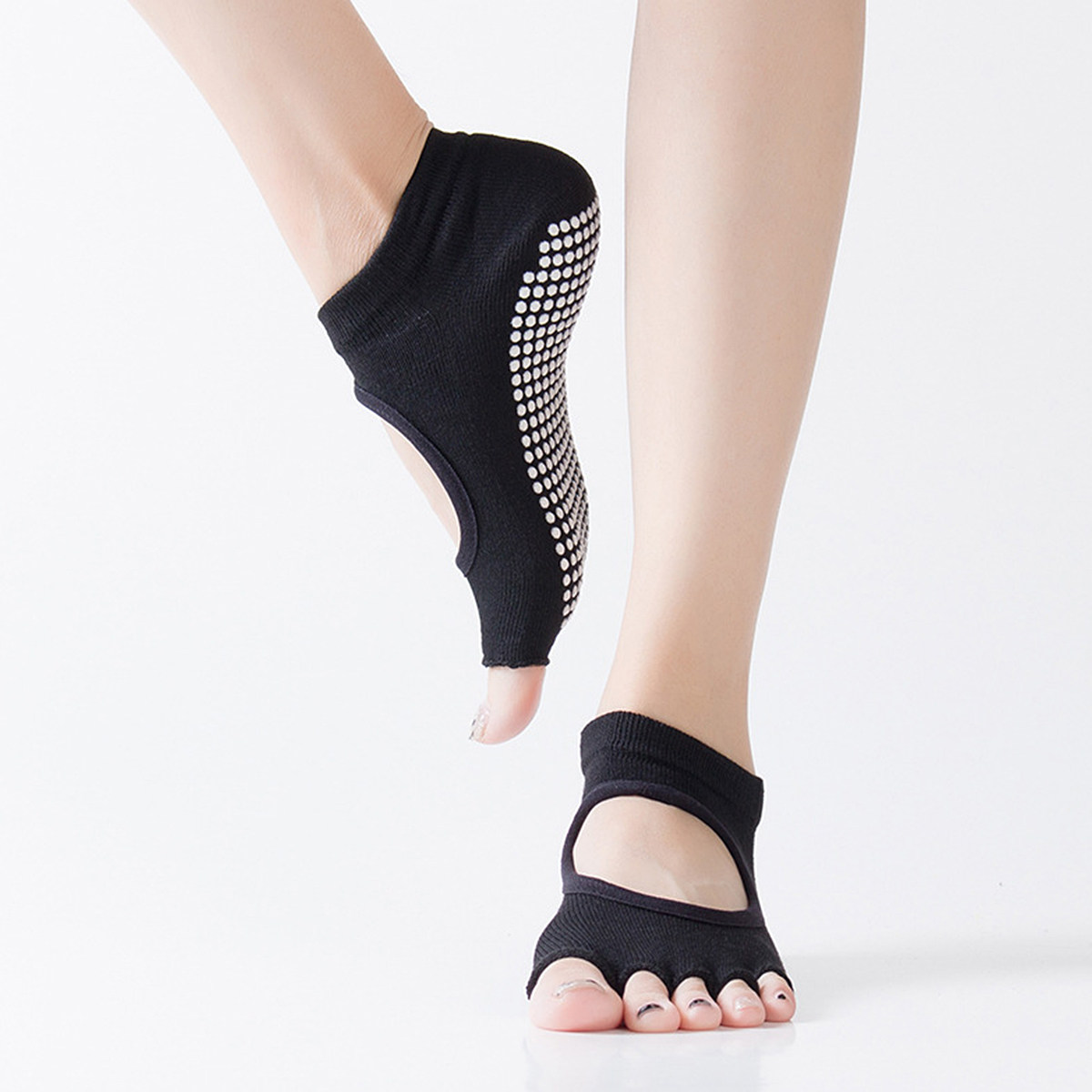 1Pair Yoga Socks Five Finger H - Yoga Fitness Exercises recension och pris