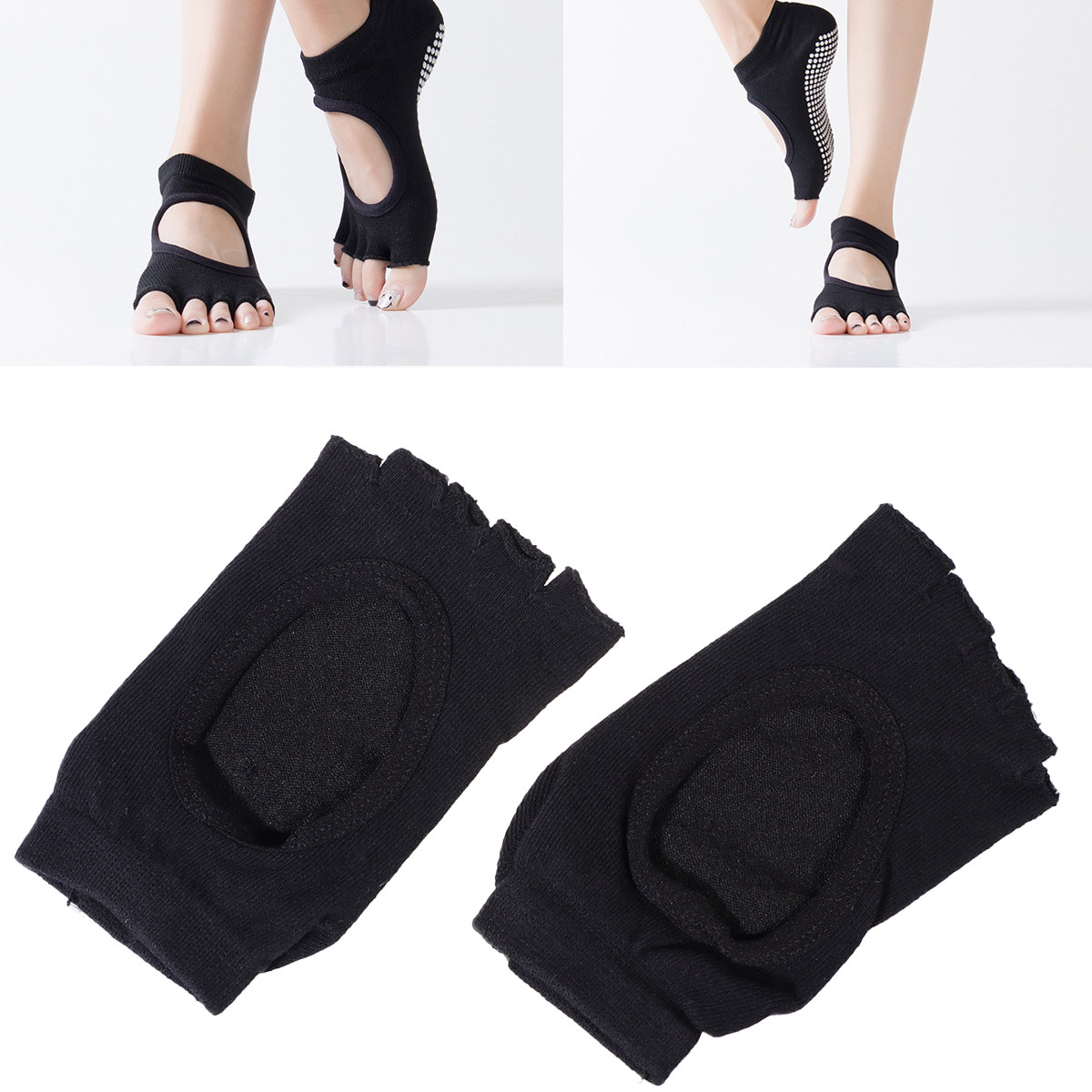 1Pair Yoga Socks Five Finger H - Yoga Fitness Exercises recension och pris