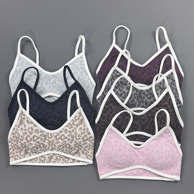 Sports Bra Women Leopard Print - Yoga Fitness Exercises recension och pris