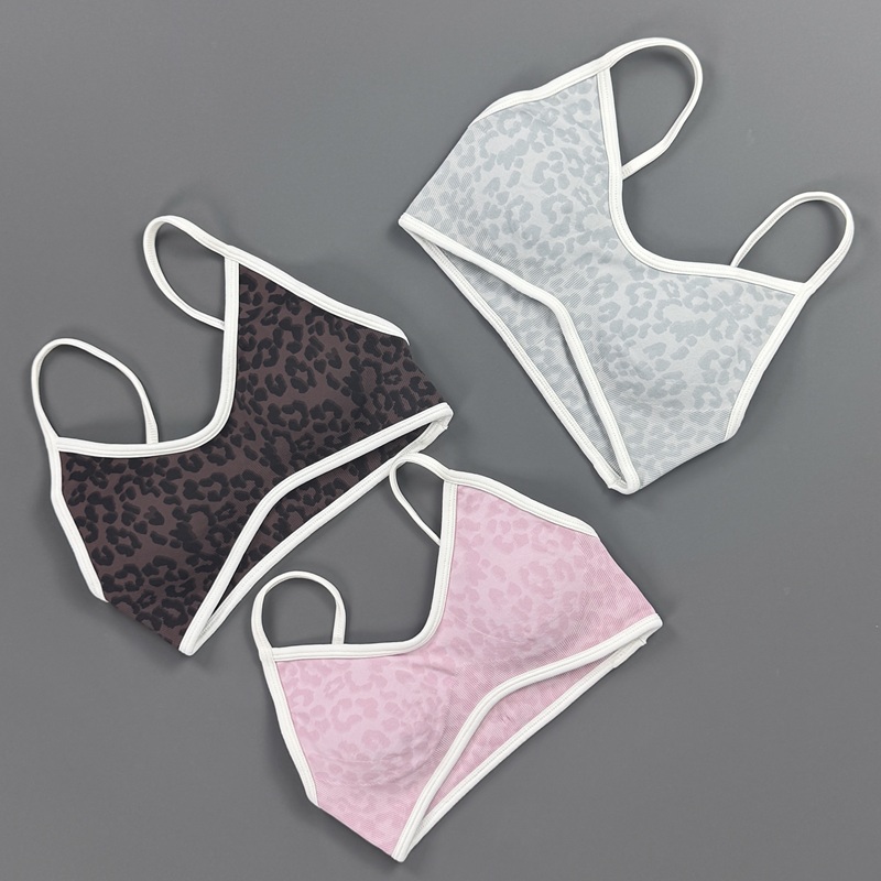 Sports Bra Women Leopard Print - Yoga Fitness Exercises recension och pris