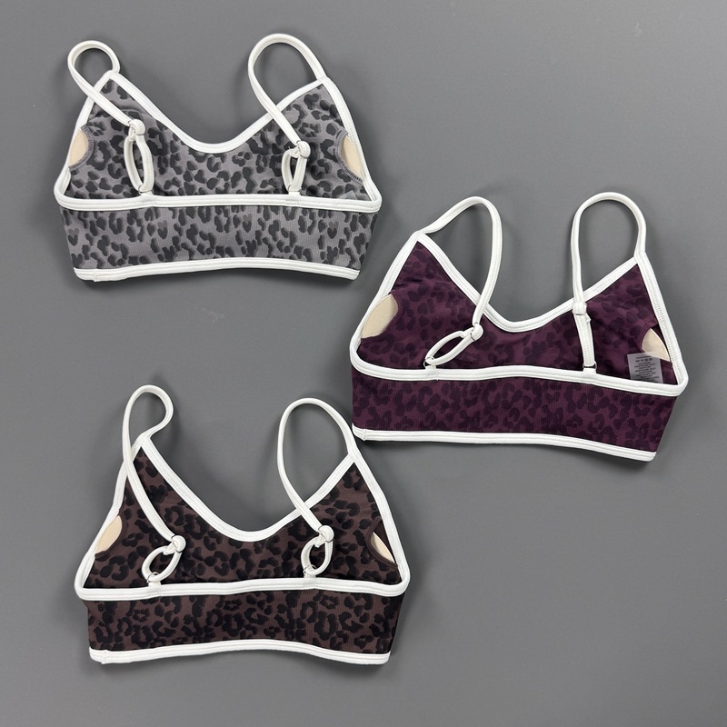 Sports Bra Women Leopard Print - Yoga Fitness Exercises recension och pris