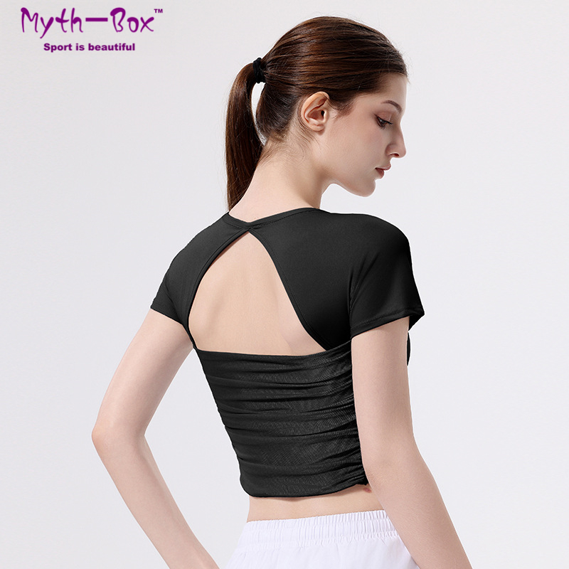 Women Slim Yoga Shirts With Pa - Yoga Fitness Qc recension och pris