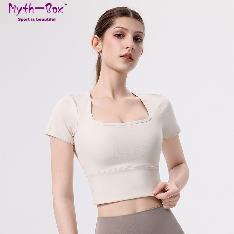 Women Slim Yoga Shirts With Pa - Yoga Fitness Qc recension och pris