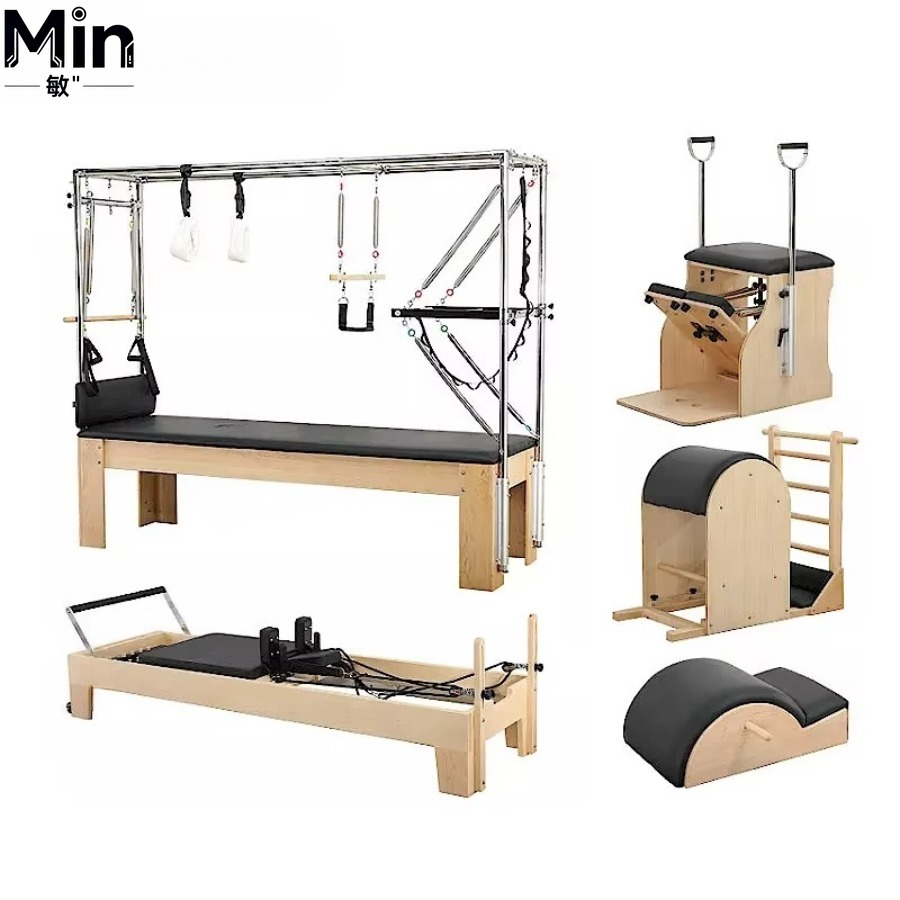 5 Pcs Set Wood Pilates Reforme - Yoga Fitness Pilates Reformer recension och pris