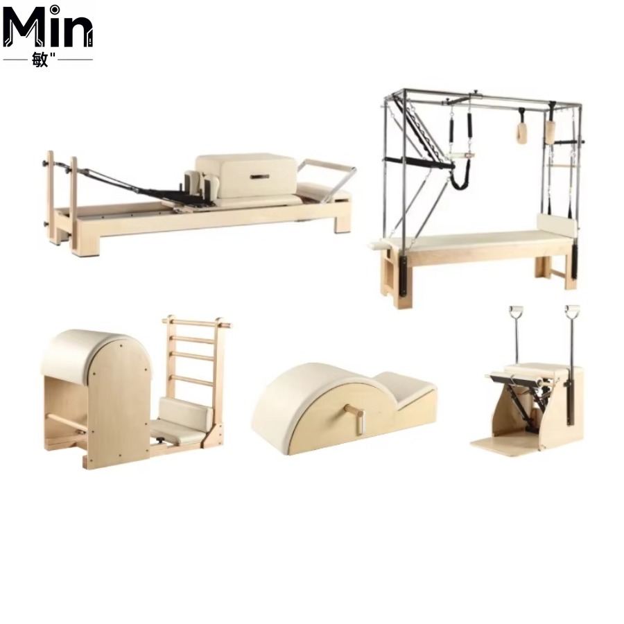5 Pcs Set Wood Pilates Reforme - Yoga Fitness Pilates Reformer recension och pris